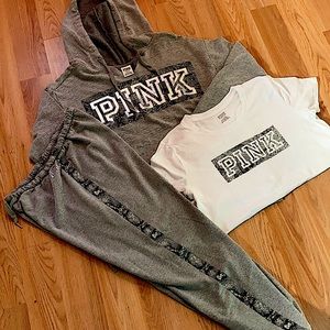 VS PINK SNAKE SKIN SET